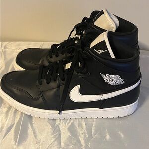 Jordan Black and White Sneakers